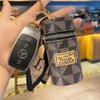 Portable Lipstick Case Key Ring Coin Car Keys Bag Holder