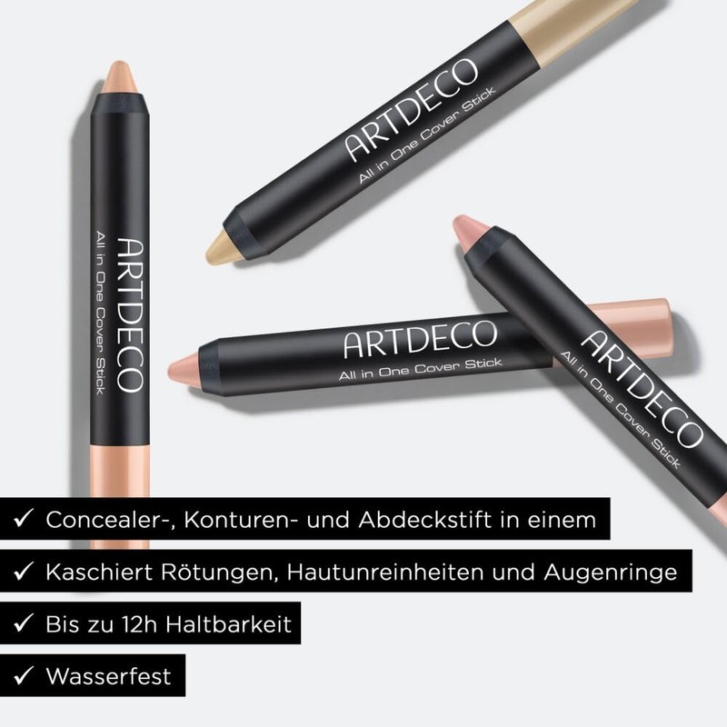 ARTDECO All In One Cover Stick - Wasser- und schmierfester