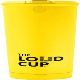 The loudcup 20 oz tumbler integrated stadium horn owl grey reusable water bottle for sports fans worlds loudest cup for noisy fans on game day tailgating - Color: CanaryYellow, Size: Default