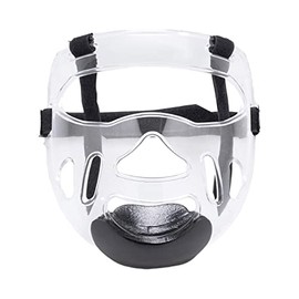 Colaxi Clear Taekwondo Mask Protective Detachable Thickening Face Shield Head Cover, Face Protection Cover Head Gear Face Guard for Boxing Karate, Adults