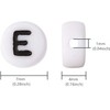 Bxwoum 100PCS Letter Beads 4X7mm Acrylic Alphabet Beads for Jewelry