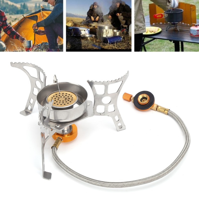 Camping Stove Portable Aluminum Alloy Stainless Steel Practical Outdoor Cooking