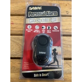 SABRE Personal Alarm with Clip LED Light & 120Db Runner Alarm Weatherproof