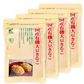 Biomarket Biomarche Organic Soy Soy Flour, Made in Japan, 3.5 oz (100 g) x 4 Bag Set