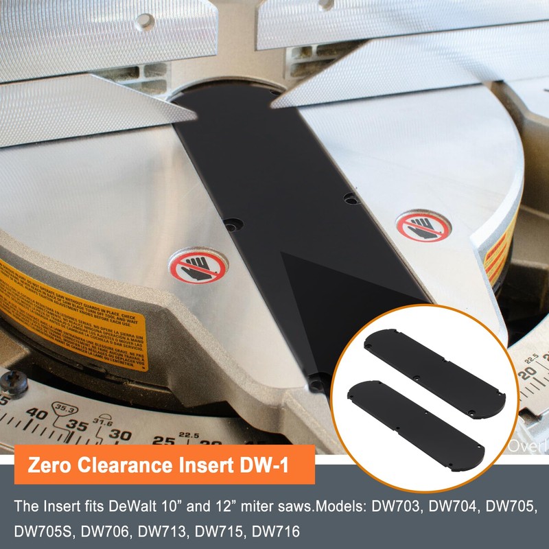 Thaekuns DW-1 Zero Clearance Insert for Dewalt 12" &10" Fixed