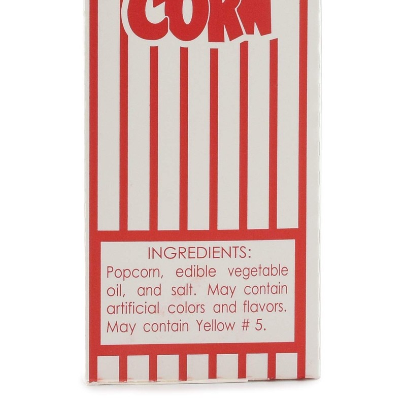 Snappy 3-E Red and White Close Top Popcorn Boxes, 1.25