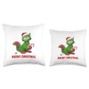 Mistletoe the Cat | Meowy Christmas | Spookley Throw Pillow