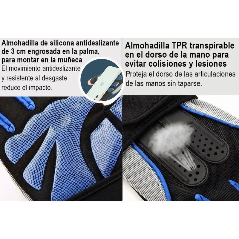 Gomia Guantes Gym Tacticos Az Pesas Crossfit Gimnasio Mujer Hombre