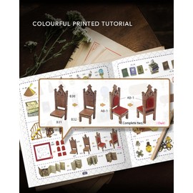 DIY Miniature House Kit, DIY Dollhouse Kit for Adults to Build, Mini House Kit with LED, Mayberry Street Miniatures, Ideal Gifts for Birthday,Christmas(Molly Garden)