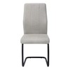Monarch Specialties I CHAIR-2PCS / 39" H Fabric/Black Metal DINING