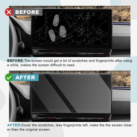 CDEFG Kompatibel mit Cupra Formentor 2021-2023 2024 Auto Navigation Schutzfolie Tempered Glas 9H Kratzfest 12 Zoll GPS Transparent Displayschutzfolie Navi Folie Zubehör