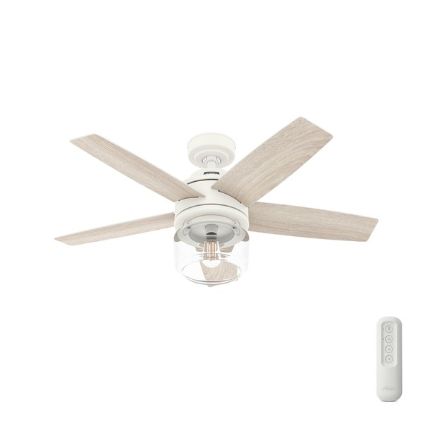 Hunter Fan 44 Inch White Indoor Ceiling fan with LED