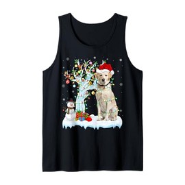 Xmas Tree Decoration Lights Labrador Retriever Dog Christmas Tank Top