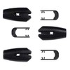 West Coast Paracord Black Plastic Rope Clamps – Create Leads,