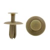 uxcell 50 Pcs Beige 6mm Hole Plastic Rivet Auto Door