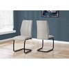 Monarch Specialties I CHAIR-2PCS / 39" H Fabric/Black Metal DINING