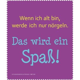 Cleaning Cloth for Glasses "Wenn ich alt bin" Rannenberg und Friends