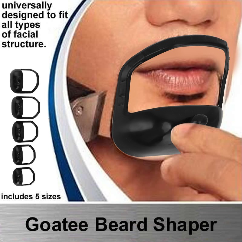 15pcs Beard Shaving Template 5 Size Precise Trimming Beard Shaping