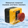 CGEAMDY Waterproof Emergency Off Pressure Switch, Mushroom Emergency Off Switch