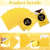 100 PCS Chocolate Foil Wrappers Packaging, 4" x 4" Gold