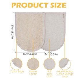 Tyqour Peelinghandschuh 2 Stück Sisal Duschhandschuh Sisal Exfoliating Gloves, Natürlicher Peelinghandschuh Körper Dusche Schrubben Handschuhe Peeling Werkzeuge für Männer Frauen Kinder