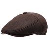 Men's Premium 100% Melton Wool 5 Panels Ivy Hat with