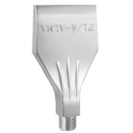 VILLCASE Flat Nozzle Aluminium Alloy Thread Air Blow Flat End Jet Nozzle, G1/4 Thread, Air Nozzle for Compressed Air, Suitable for Spraying, Cooling and Dust Protection