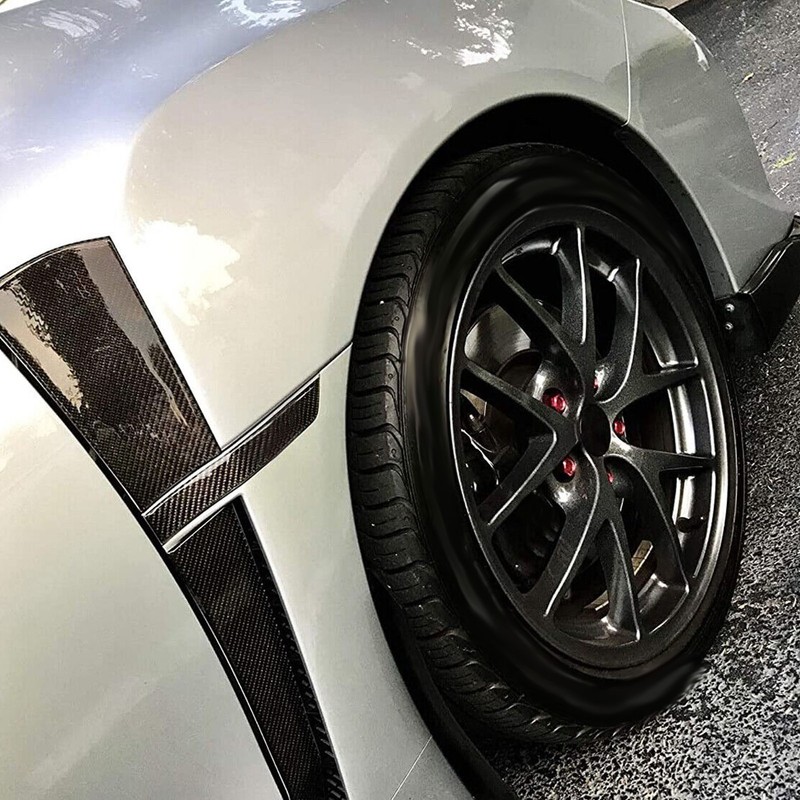 Side Marker Plate Ornaments Glossy Carbon Fiber UV Wear Resistant