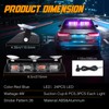 OPPBUY Red Blue Police Light with Strong Suction Cups,26 Flashing