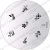 Konad Cute Nails Stamping Stencil Flowers m75