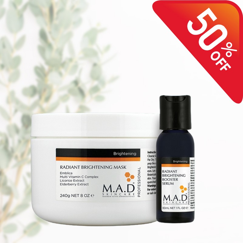 Mad Skin Care Radiant Brightening Mask (240g) + Booster Serum