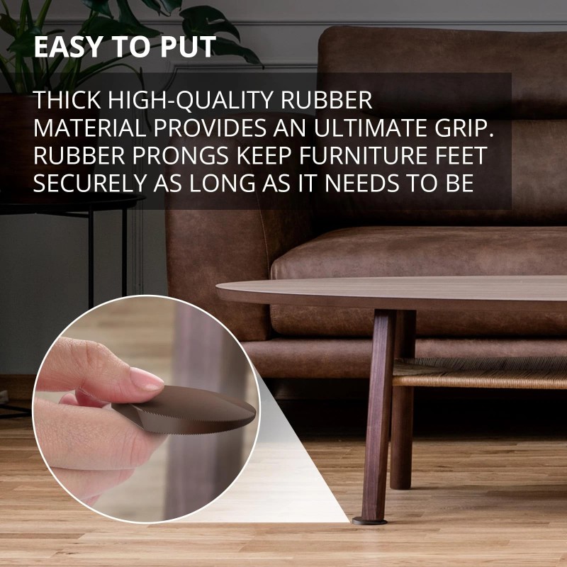 X-Protector Furniture Levelers - 30 PCS 2" - Brown Rubber