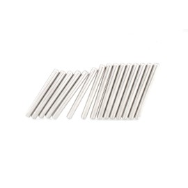 eivvia 15pcs 5mm x 50mm 304 Stainless Steel Cylinder Slightly,Dowel Pin，Wood Bunk Bed Dowel ，Pins Shelf Pegs.