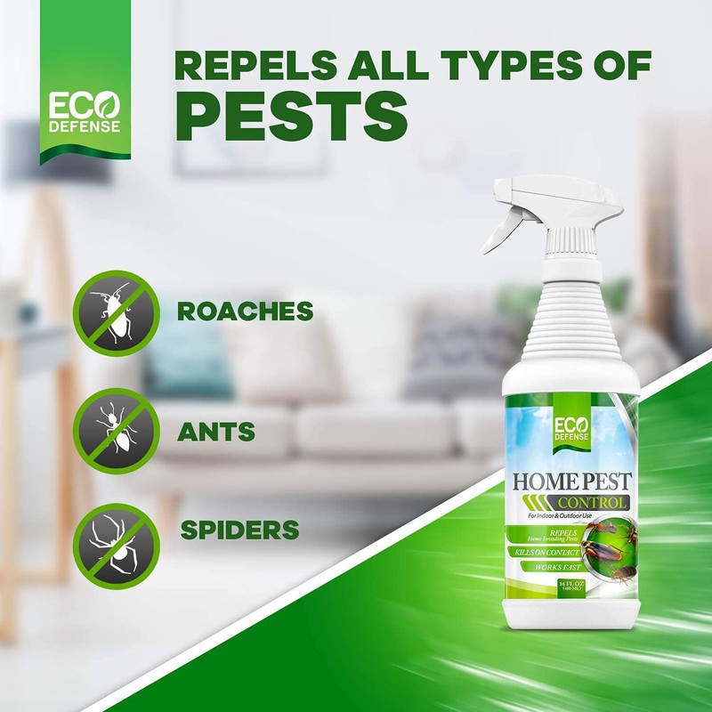 Eco Defense Biobased Pest Control Spray - Ant, Roach, Spider,