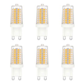 Makergroup Dimmable G9 LED Light Bulb 35 Watt Equivalent G9 Bi-Pin 3W LED Bulb Warm White 120VAC Decorative Accent Lights,Pedant Lights,Wall/Step/Ceiling Lights 6-Pack