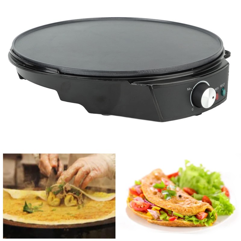 Yctze Electric Crepe Maker, Pancake Crepe Maker 900W Electric Crepe