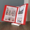 Leviatan Display Panel A4 Polypropylene Pack of 10 Red