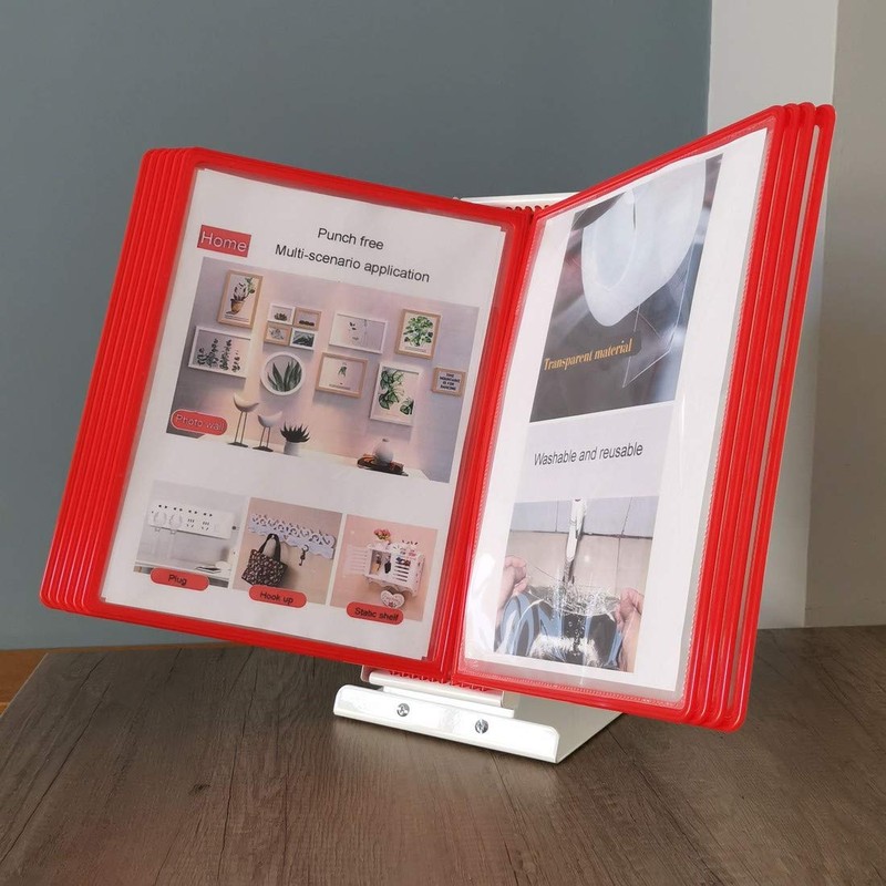 Leviatan Display Panel A4 Polypropylene Pack of 10 Red