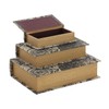 Deco 79 Wooden Decorative Box Faux Book Book Shaped Boxes