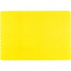 Paper Placemats - Disposable - Scalloped Edge (Yellow, 100)