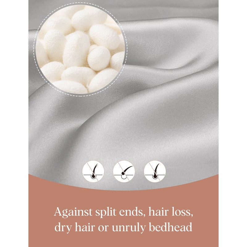 LilySilk Silk Sleep Cap, Breathable Night Hat, Headwear with Classic