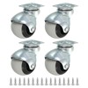 PATIKIL 2 Inch Ball Caster Wheels, 4 Pack 360° Rotating