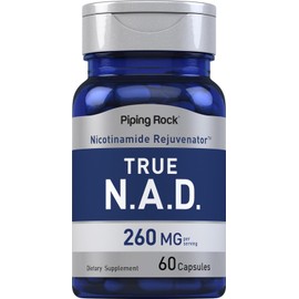 : Piping Rock NAD Supplement for Women and Men | Nicotinamide Adenine Dinucleotide (NAD+) | 60 Capsules | Rejuvenator | Non-GMO, Gluten-Free