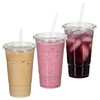 QUIDDITY WARE 100 Sets (24oz) Disposable Crystal Clear Plastic Cups