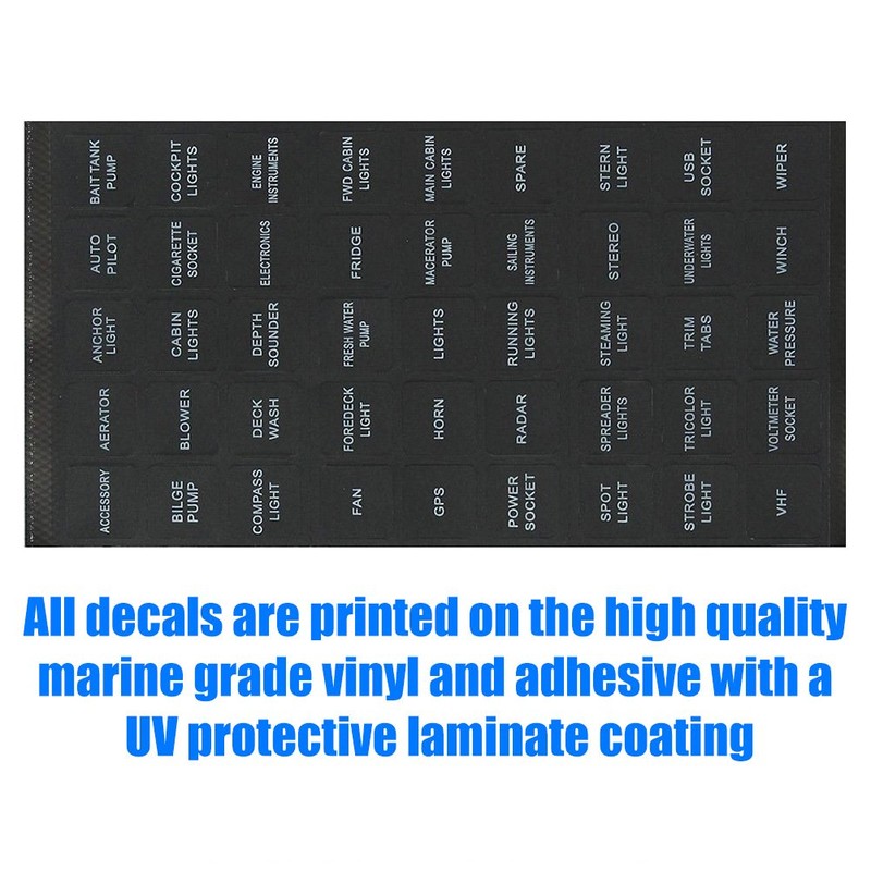 BUNKER INDUST Set of 2 Decal Sticker Label Sheet for
