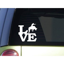 EZ-STIK Bullrider Love 6" Sticker *F129* Decal Rodeo Cowboy Cattle Cowgirl Bull Riding