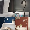 ledscom.de KLUK GU10 Clamp Light with Gooseneck, White with GU10,