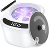 Retainer Cleaner Machine - Raccomb LED Light Dental Cleaner for