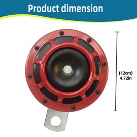 Waterproof Air Horn Replacement Kit, Air Electric Snail Double Horn for Cars, Motorcycles, Trucks, Bicycles, Marine Cars, Universal Automotive Parts