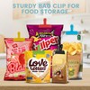 HOUSE AGAIN 8 Pack Stainless Steel Chip Bag Clips Covered